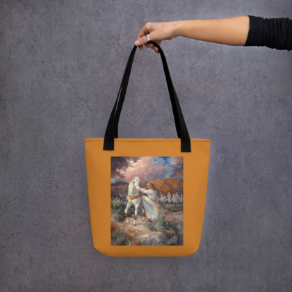tote bag featuring end times artwork from Marilyn Todd Daniels